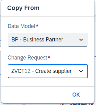 Copy Change Request – Software Support